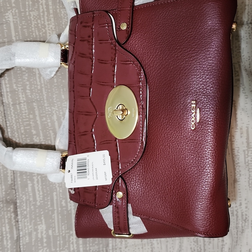 Coach Exotic Leather Mix Carryall